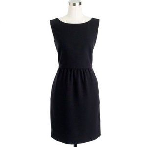 J. Crew Camille Black Sleeveless Sheath Dress